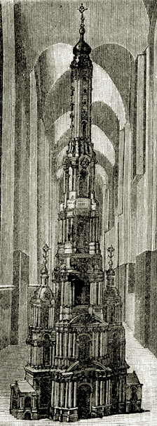 Модель колокольни Смольного монастыря