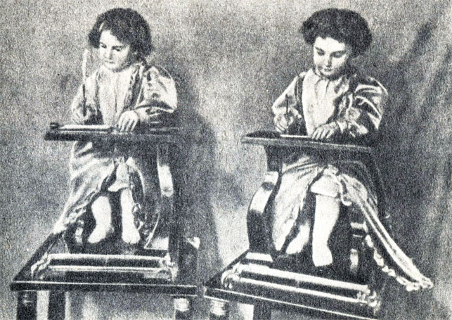 Пишущий (1766) и рисующий (1773) автоматы братьев Жакэ-Дро. Внешний вид