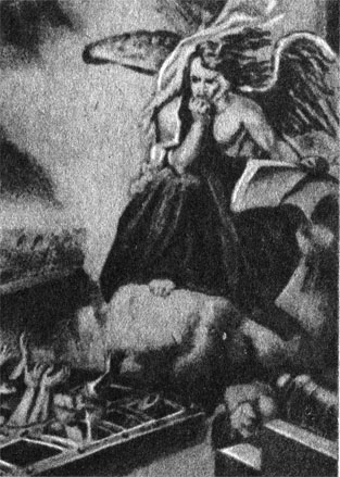 Символическая картина Р. Фультона (90-е гг. XVIII в.). Дух жестокости и алчности на палубе невольничьего корабля
